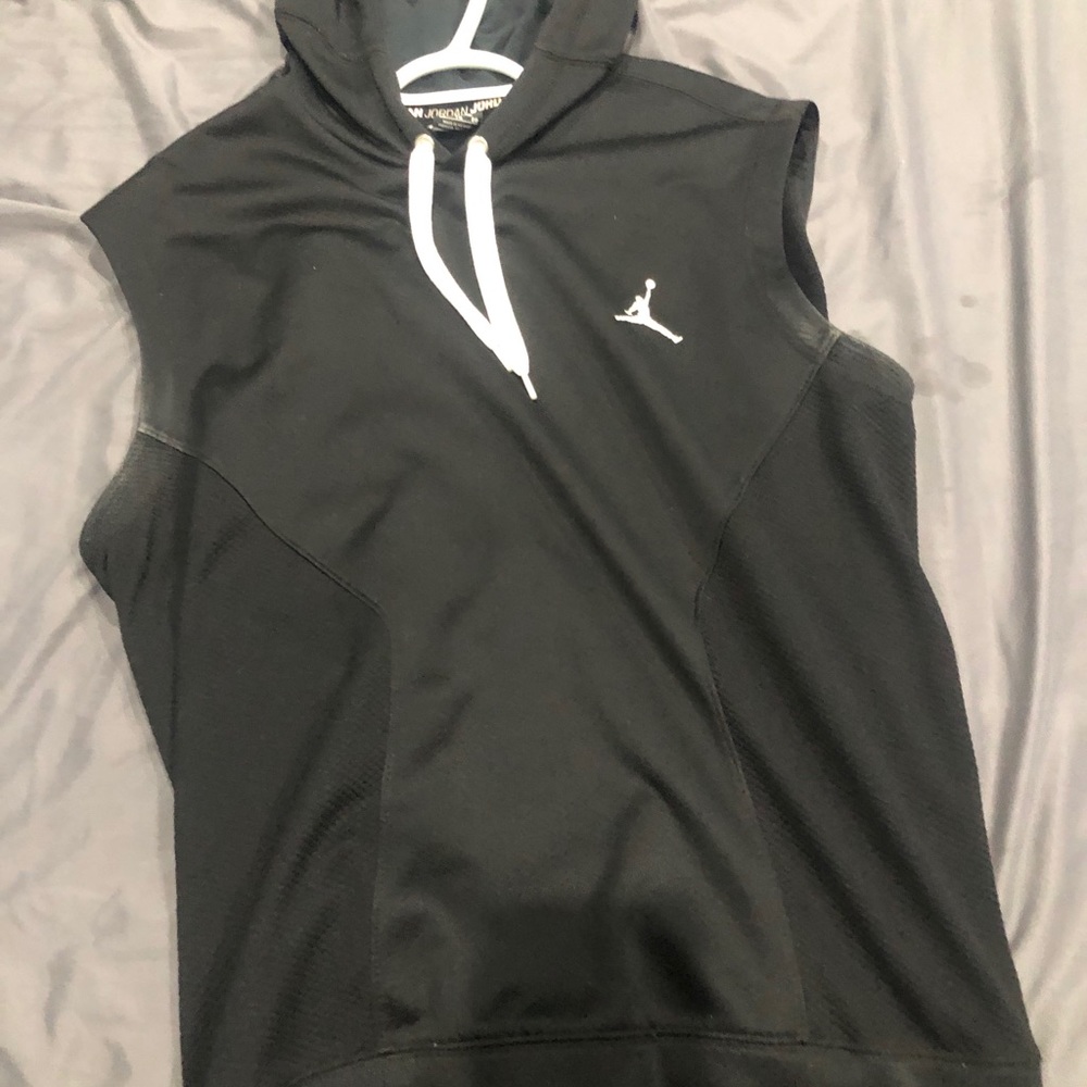 Jordan sleeveless hoodie size xl dri fit